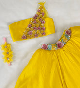 Chanderi lehenga set